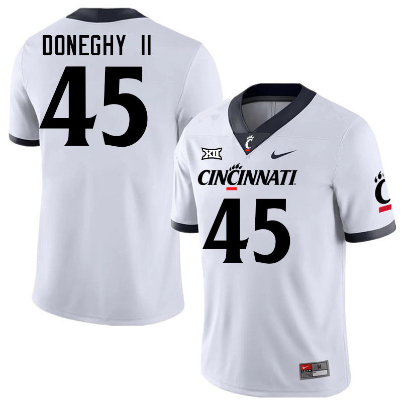 Cincinnati Bearcats #45 Brian Doneghy II College Football Jerseys Stitched-White